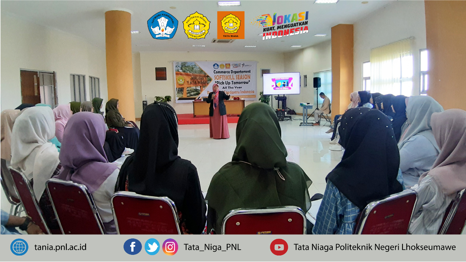 Jurusan Tata Niaga Laksanakan Training Softskill Bagi Seluruh Mahasiswa Tingkat Pertama